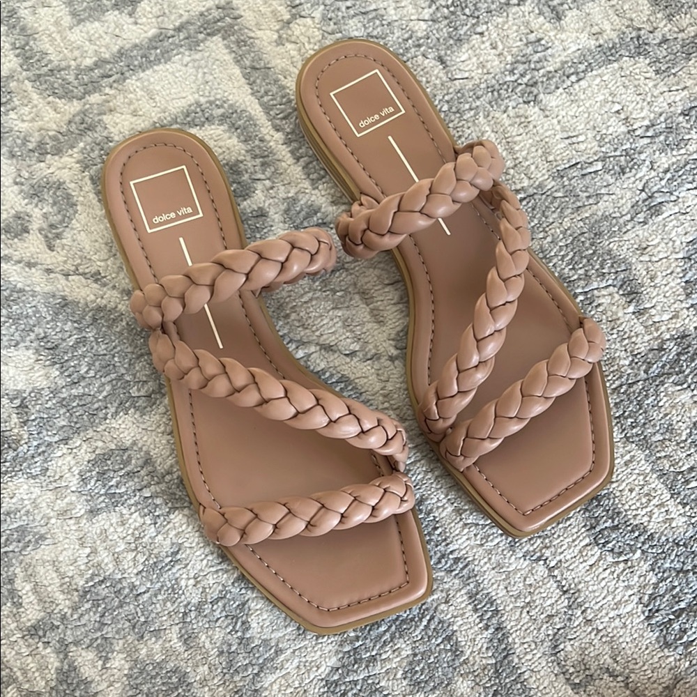 Dolce Vita Iman Tan Braided Sandals